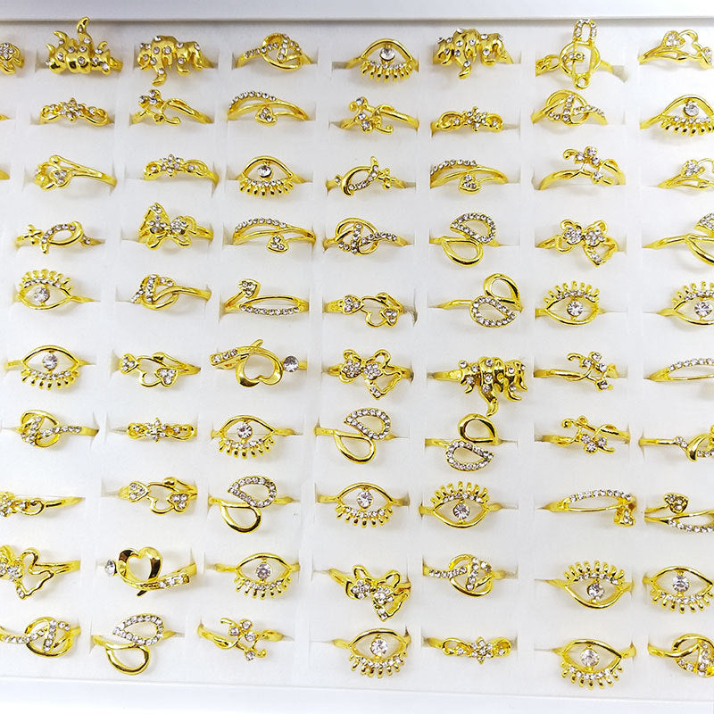 Spring Female Boxed Index Finger Ornament Rings