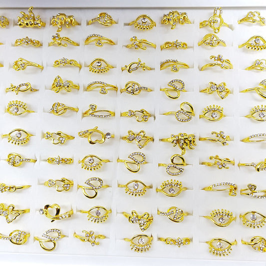 Spring Female Boxed Index Finger Ornament Rings