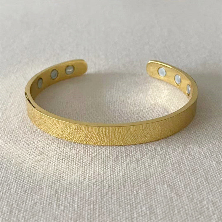 Fashion Personalized Opening Adjustable Magnetic Magnet Bracelet