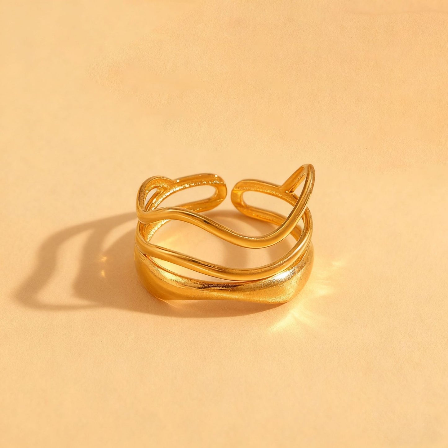Simple Retro Aloofness Style Advanced Light Luxury Minority Design Fashion Rings
