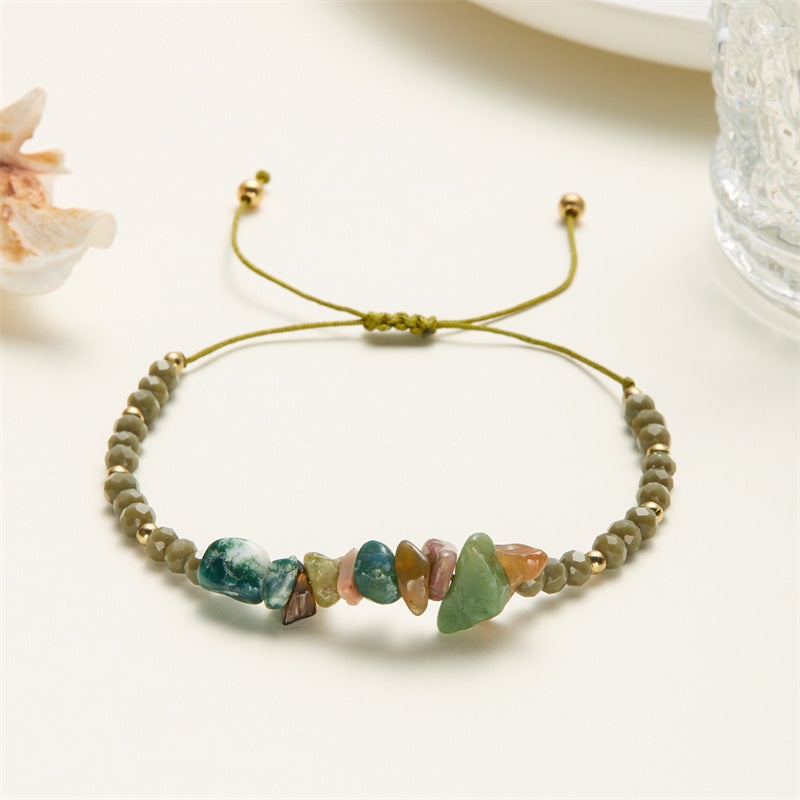 Vacation Style Gravel Beaded Irregular With Personality Stone Bracelets