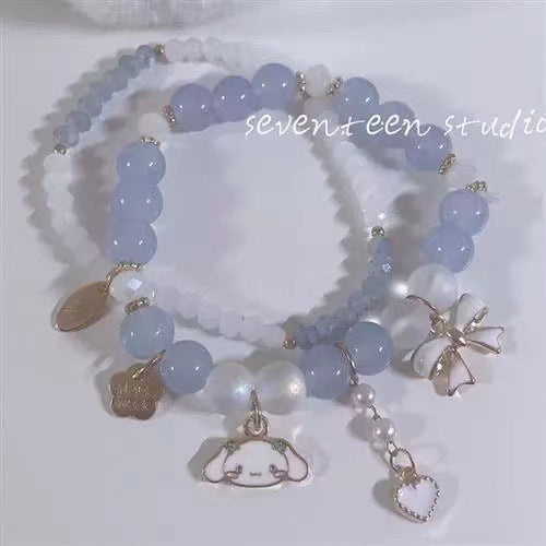 Cute Sweet Soft For Crystal String Beads Chain Bracelets