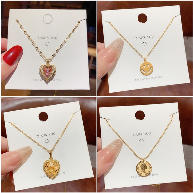 Women's Steel No Fading For Temperament Clavicle Necklaces