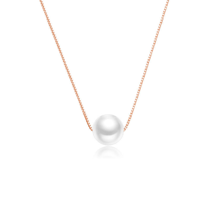 Women's Sterling Sier Pearl For Design French Necklaces