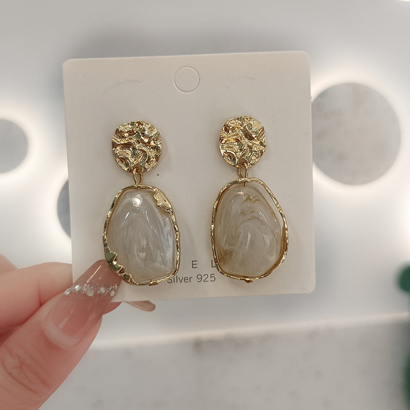 Profile Large Resin High-grade Special Interest Light Earrings