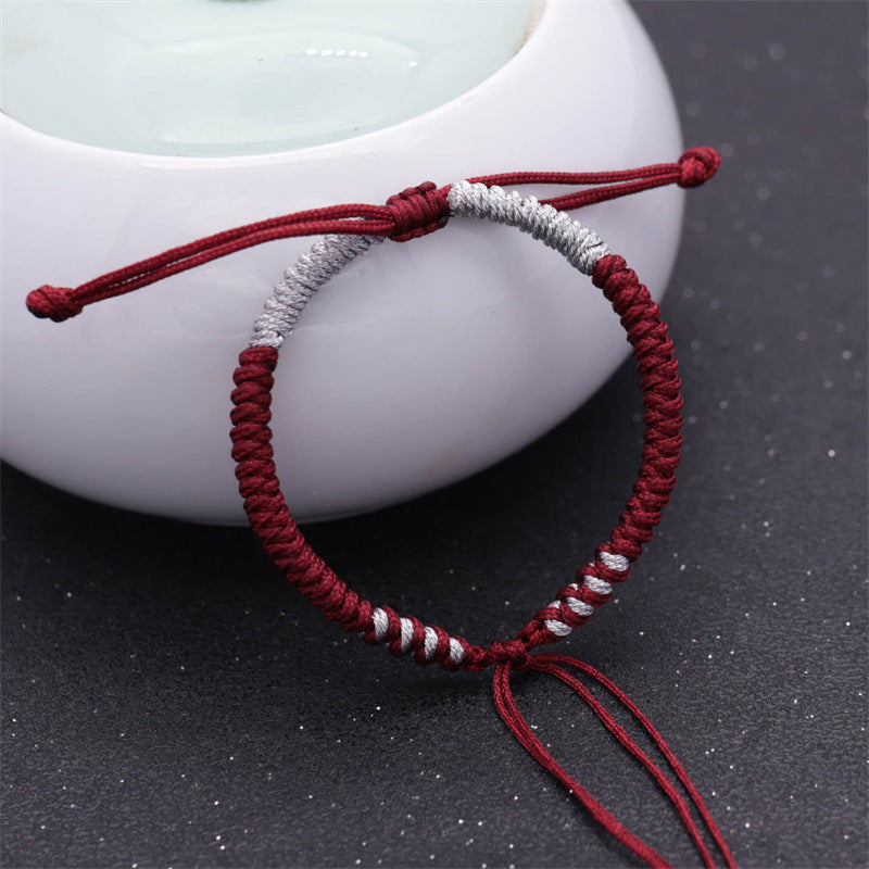Carrying Strap Matching Red Rope Hand-woven Beads Bracelets