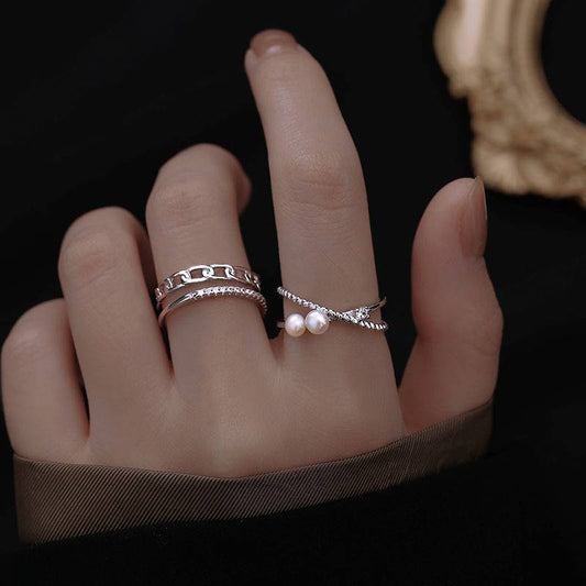 Simple Adjustable Tide Personalized Index Finger Rings