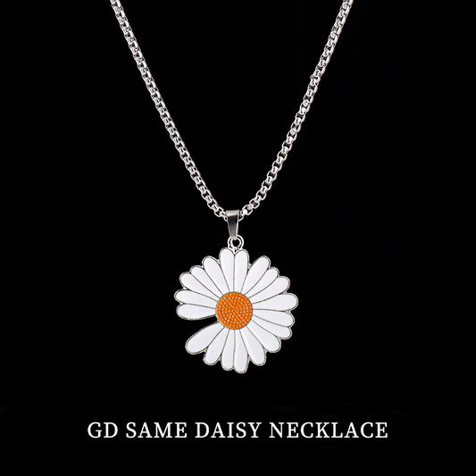 Steel Male Chrysanthemum Hip Hop Sweater Chain Accessories Necklaces
