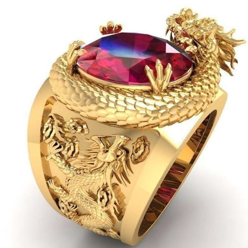 Retro Creative Boy Meets Shape Fashion Ring
