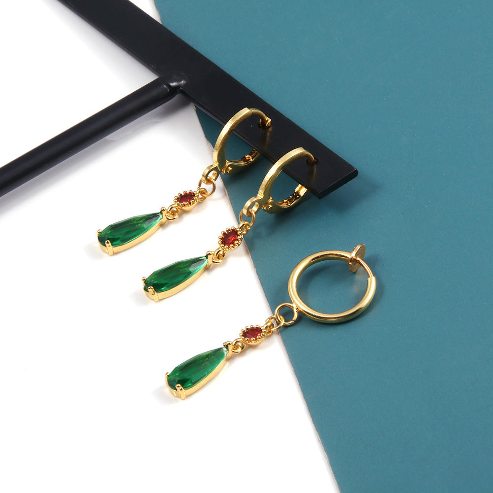 Emerald Hal Hall Zircon Copper Surrounding Without Rings