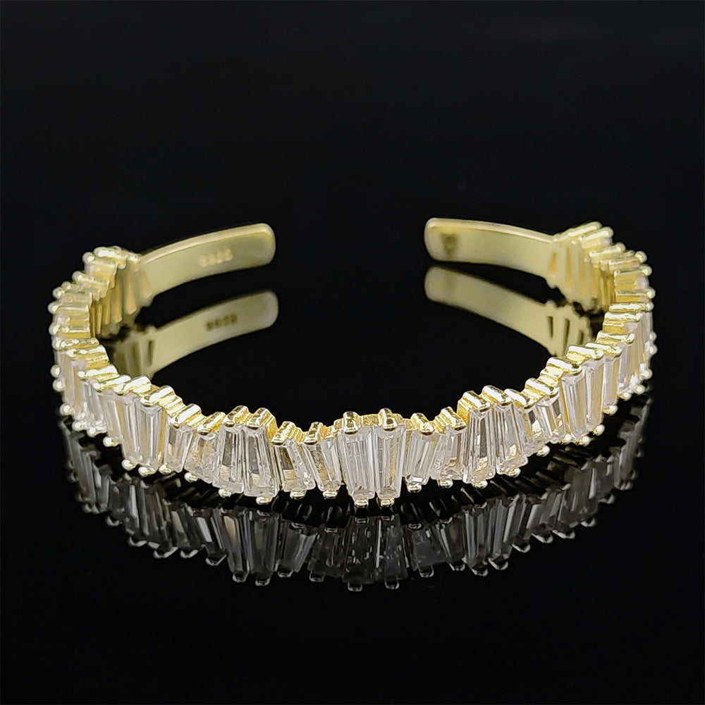 Irregular Opening Adjustable Personality Light Luxury Design Bracelet