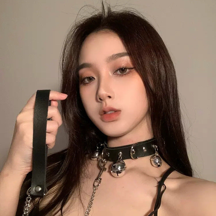 Collar Female Neck Band Chain Black Necklaces