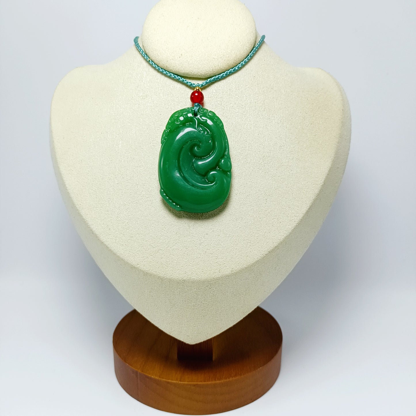 Jade Glass Dark Green Light Smooth Small Goldfish All Kinds Pendant