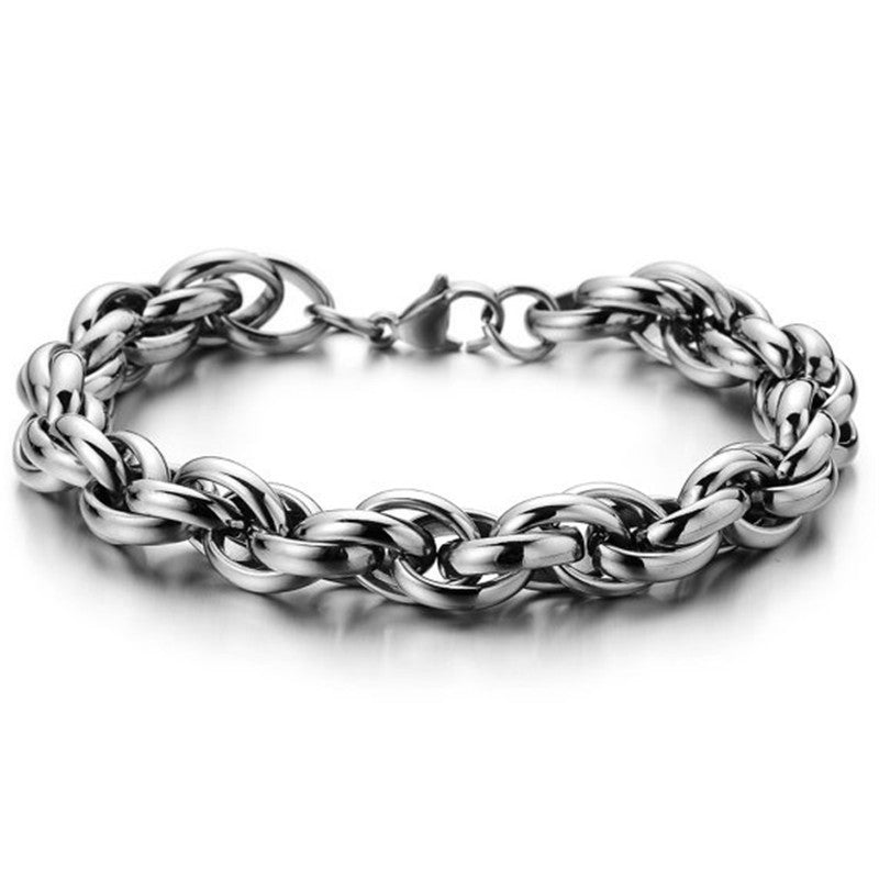 Steel Thick Domineering Casting Pure Stainless Bracelets