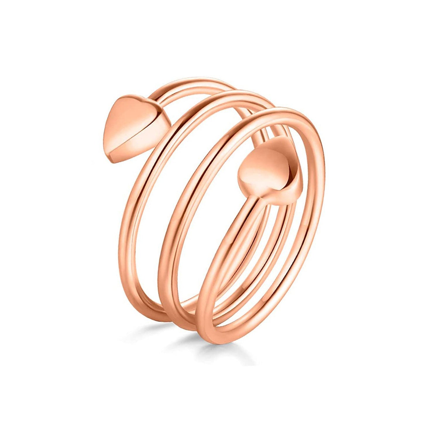 Love Magnet With Adjustable Size Spring Fashion Rings
