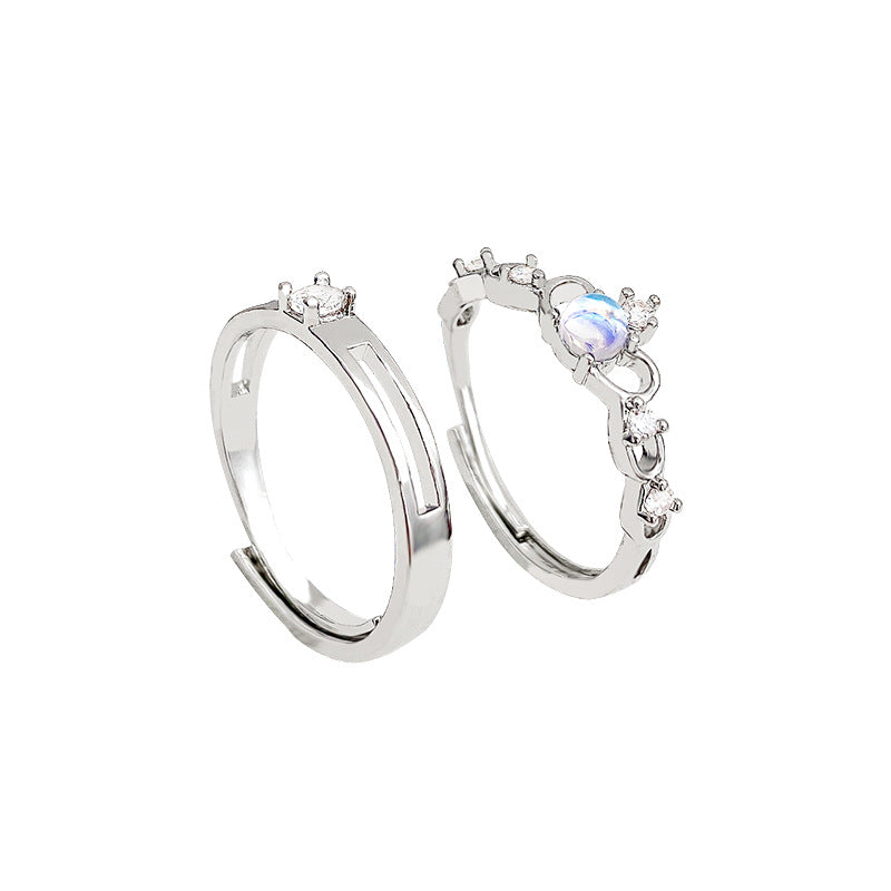 Style Retro Set Female Niche High-grade Rings