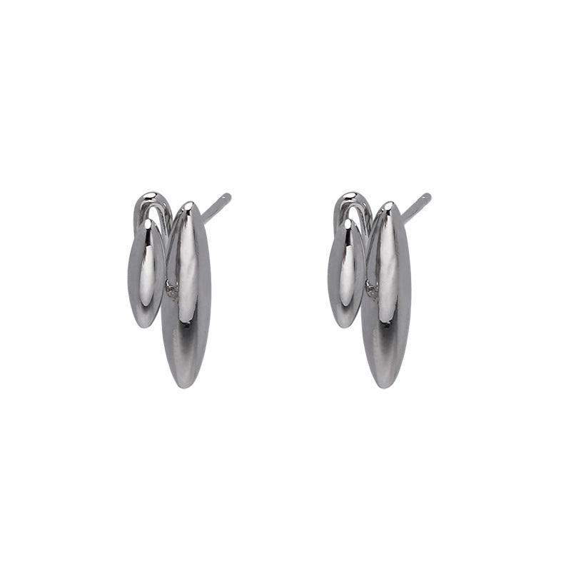 Women's Water Drop Metal For Niche Design Earrings