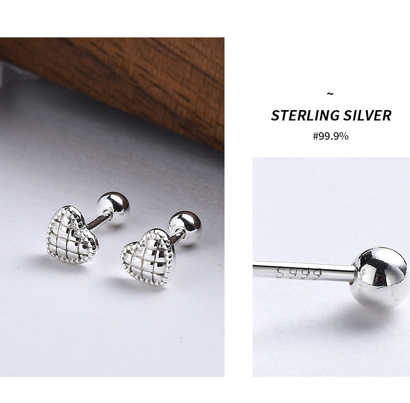 Women's Bone Cochlear Personality Screw Tightening Buckle Earrings