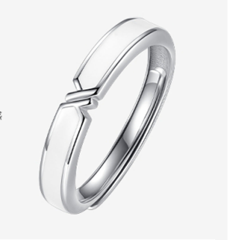 Women's & Men's One Pair Fashion Enamel Craft Trendy Ring