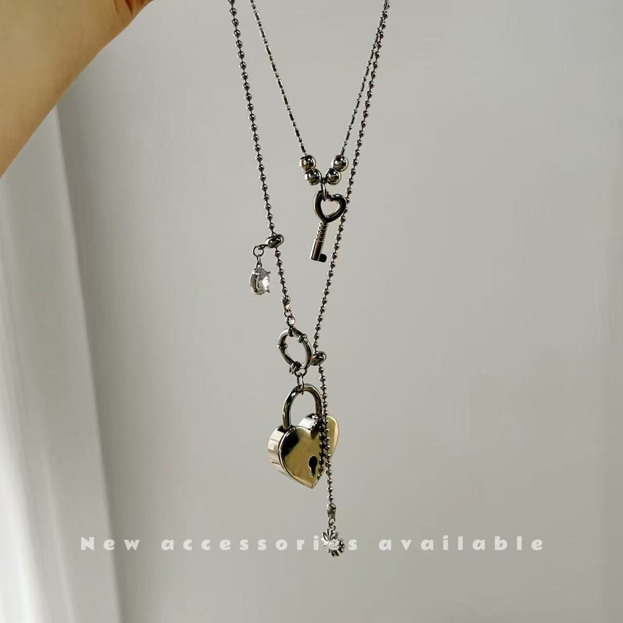 Style Two-piece Love Key Design High-grade Necklace