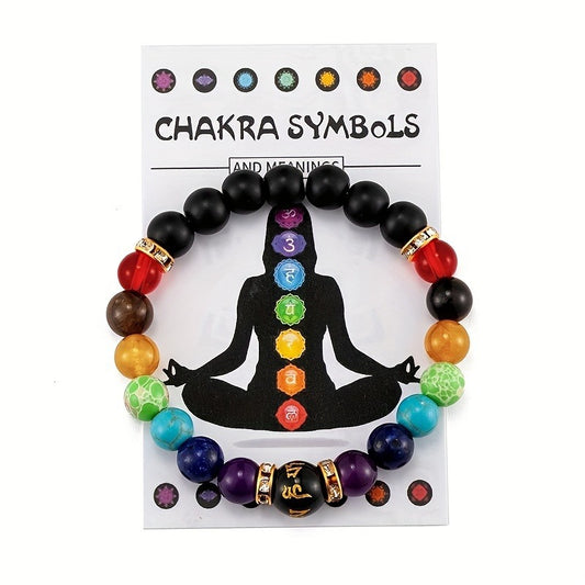 Women's & Men's Colorful Natural Stone Crystal Anxiety Relief Bracelets