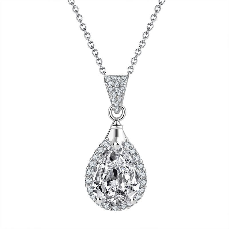 Live Broadcast Three-piece Water Drop Sweet Elegant Luxury Rings