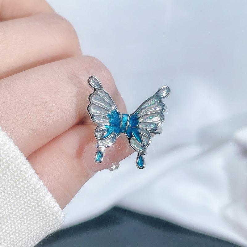 Women's Irregular Butterfly Opening Cold Style Fashionable Rings