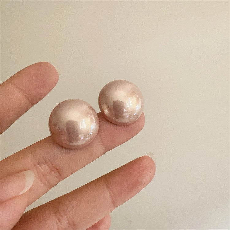 Cold Style Elegance Retro Pearl Exaggerated Stud Earrings