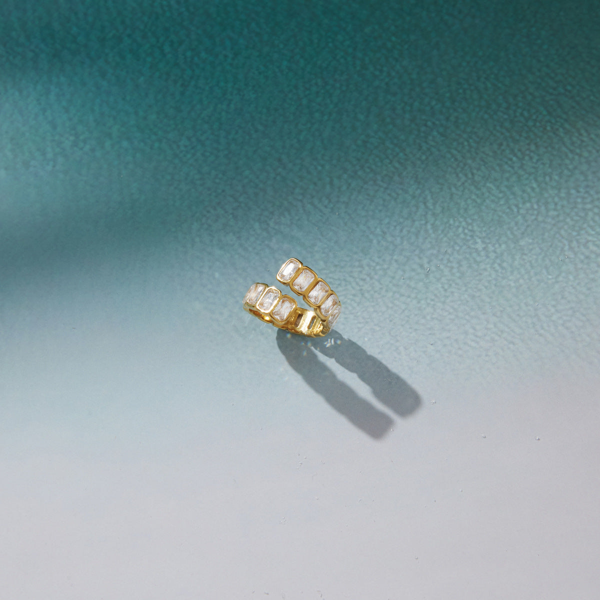 Titanium Steel Zircon Niche High-grade Stainless Ring