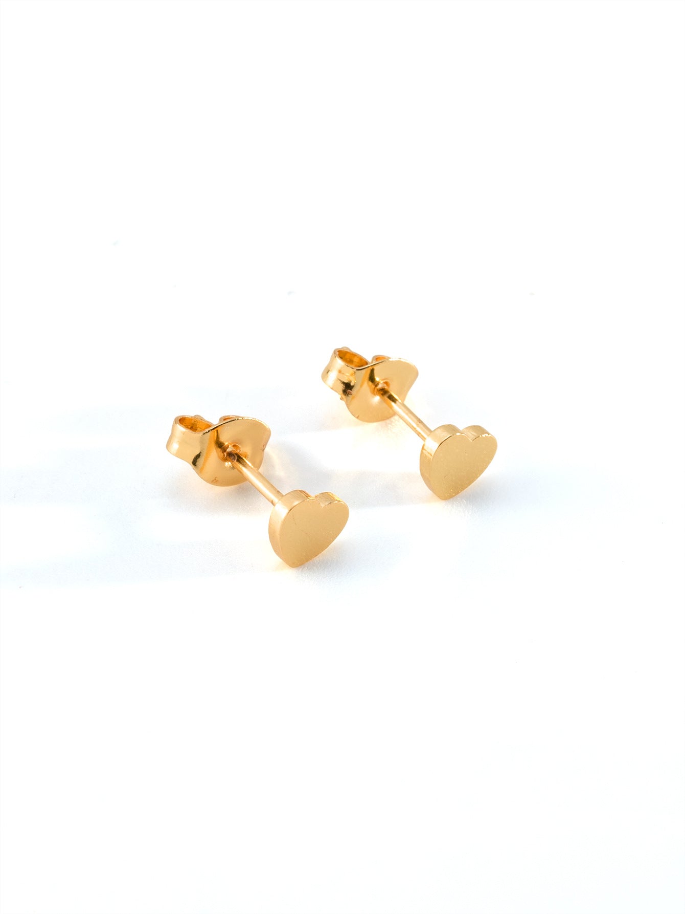 Women's Fashionable Simple Mini Gold-plated Stainless Steel Trending Stud Earrings