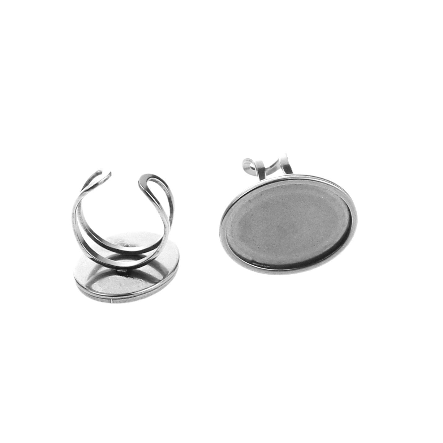 Stainless Steel Adjustable Round Tray Square Ring