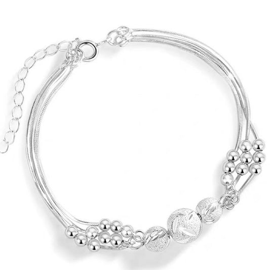Sier Lucky Beads Sterling Fashionable Exquisite Bracelets