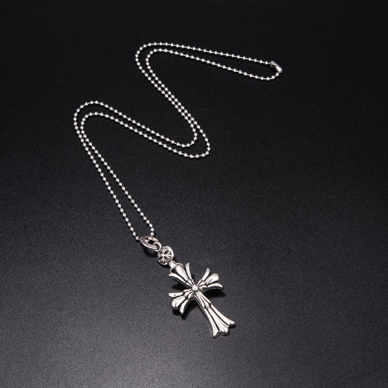 Men's Retro Distressed Cross Personalized Hip Hop Necklaces