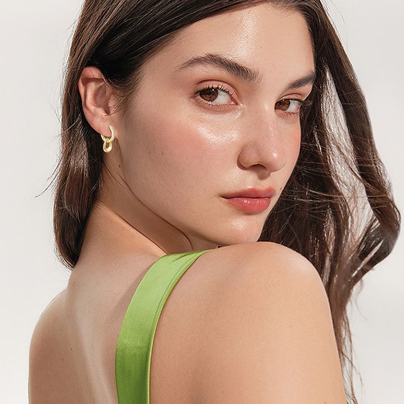 Stylish Women's Double Moissanite Light Luxury Rings
