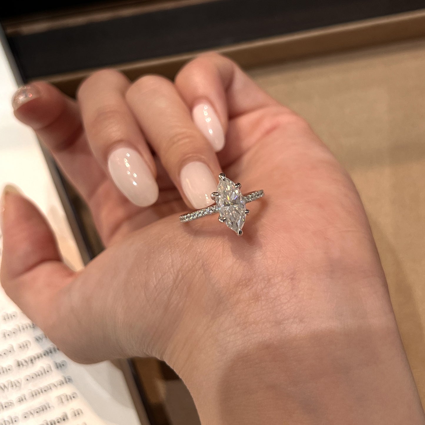 Sterling Sier 2 Karat Horse Eye Rings