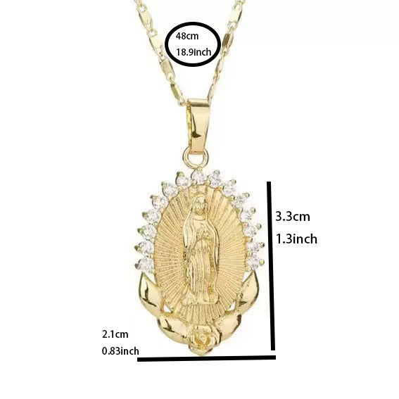 Women's Design High Sense Virgin Religious Female Necklace