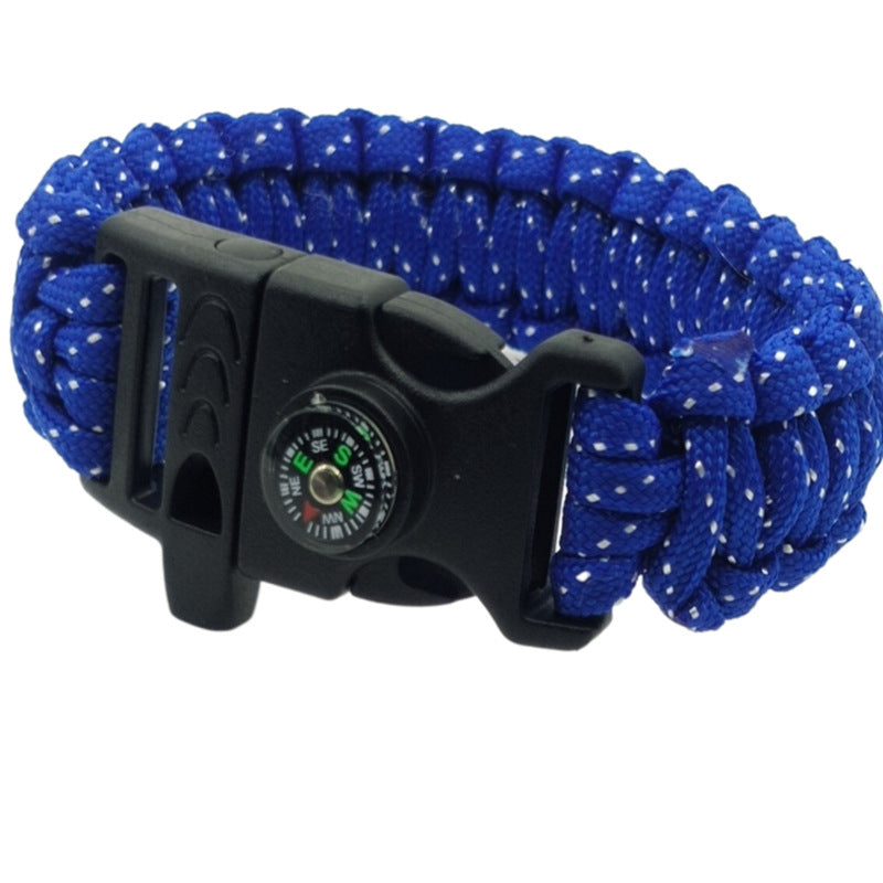 Parachute Cord Emergency Survival Mountaineering Compass Bracelets