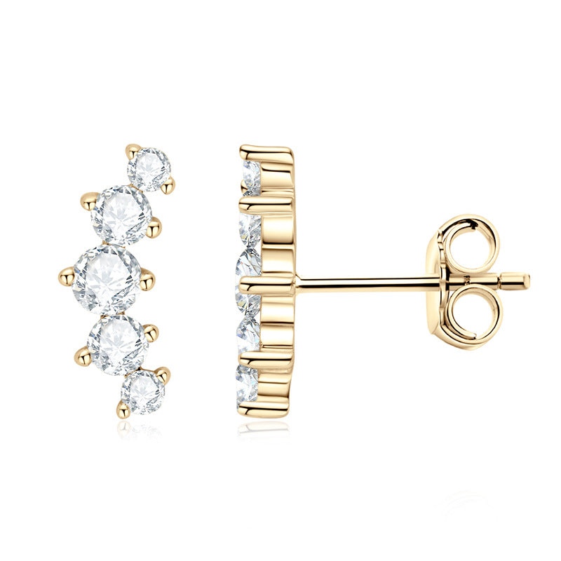 Flash Tassel Light Luxury Temperament High-grade Design Earrings