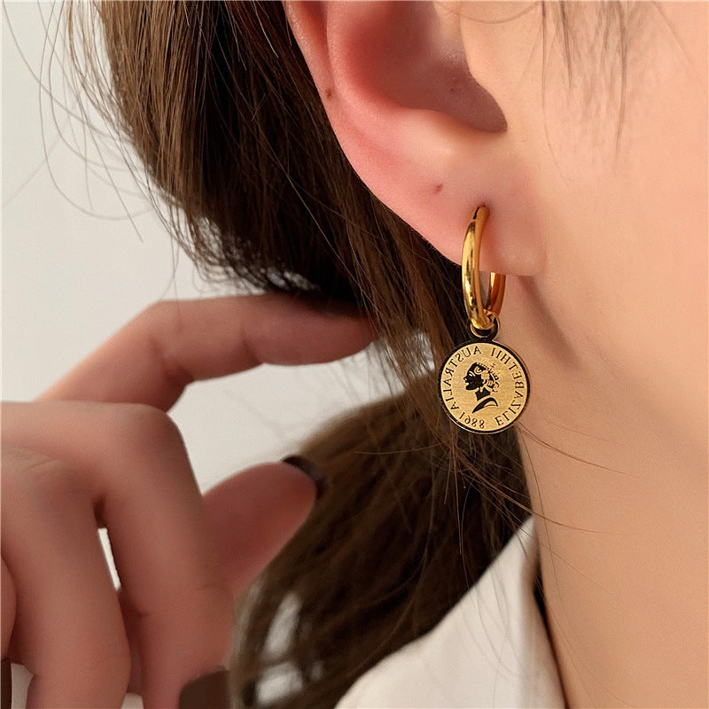 Affordable Luxury Fashion Personality Square Rose Earrings