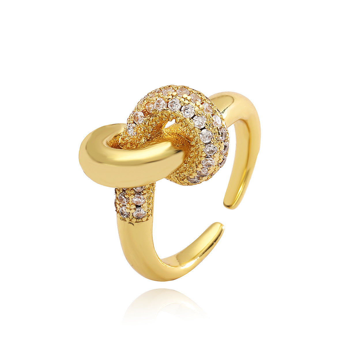 High-grade Female Niche Exquisite Gold Zircon Rings