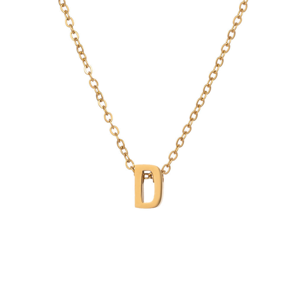 Fading English Letter Unisex Fashion Simple Necklaces