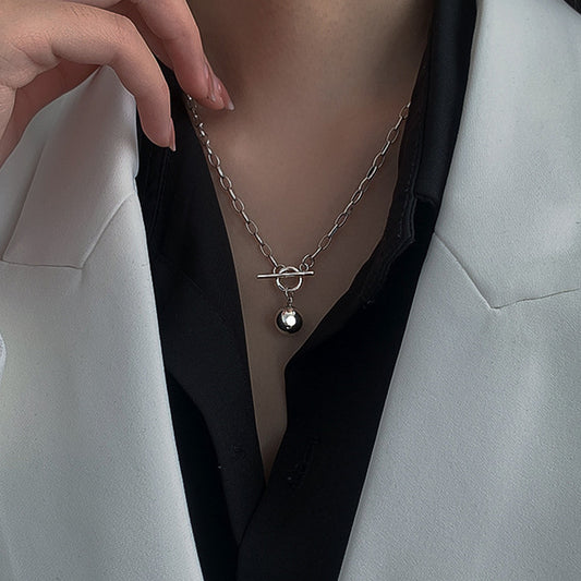 Titanium Steel Female Ball Personality Simple Necklaces