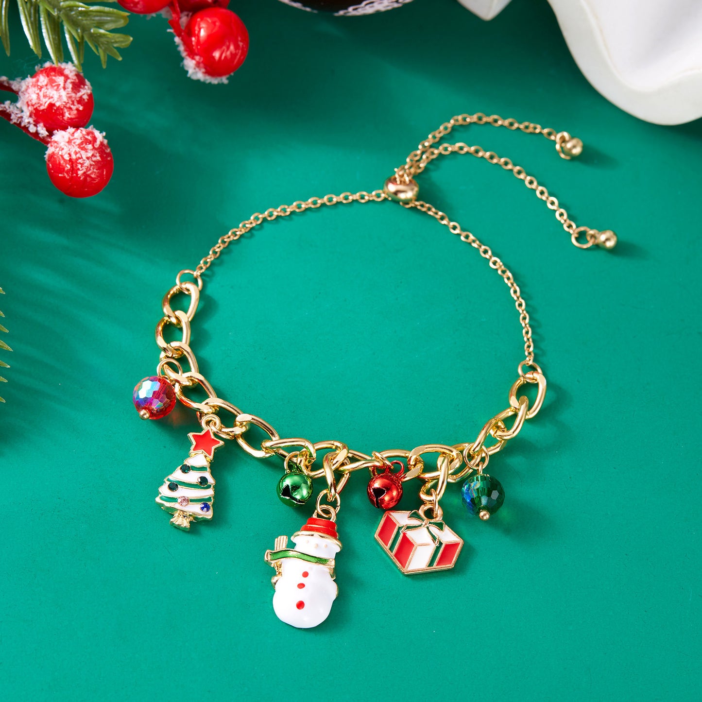 Christmas Element Fashion Santa Claus Bell Bracelets