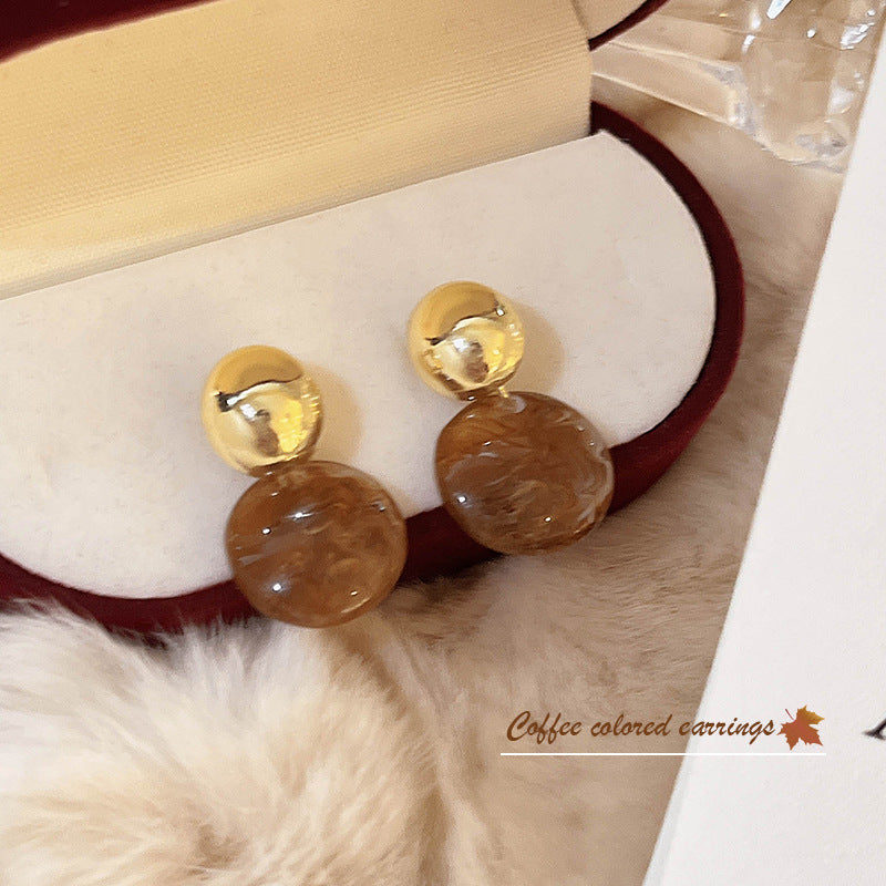 Women's Retro Early Autumn Amber Elegant High-grade Rings