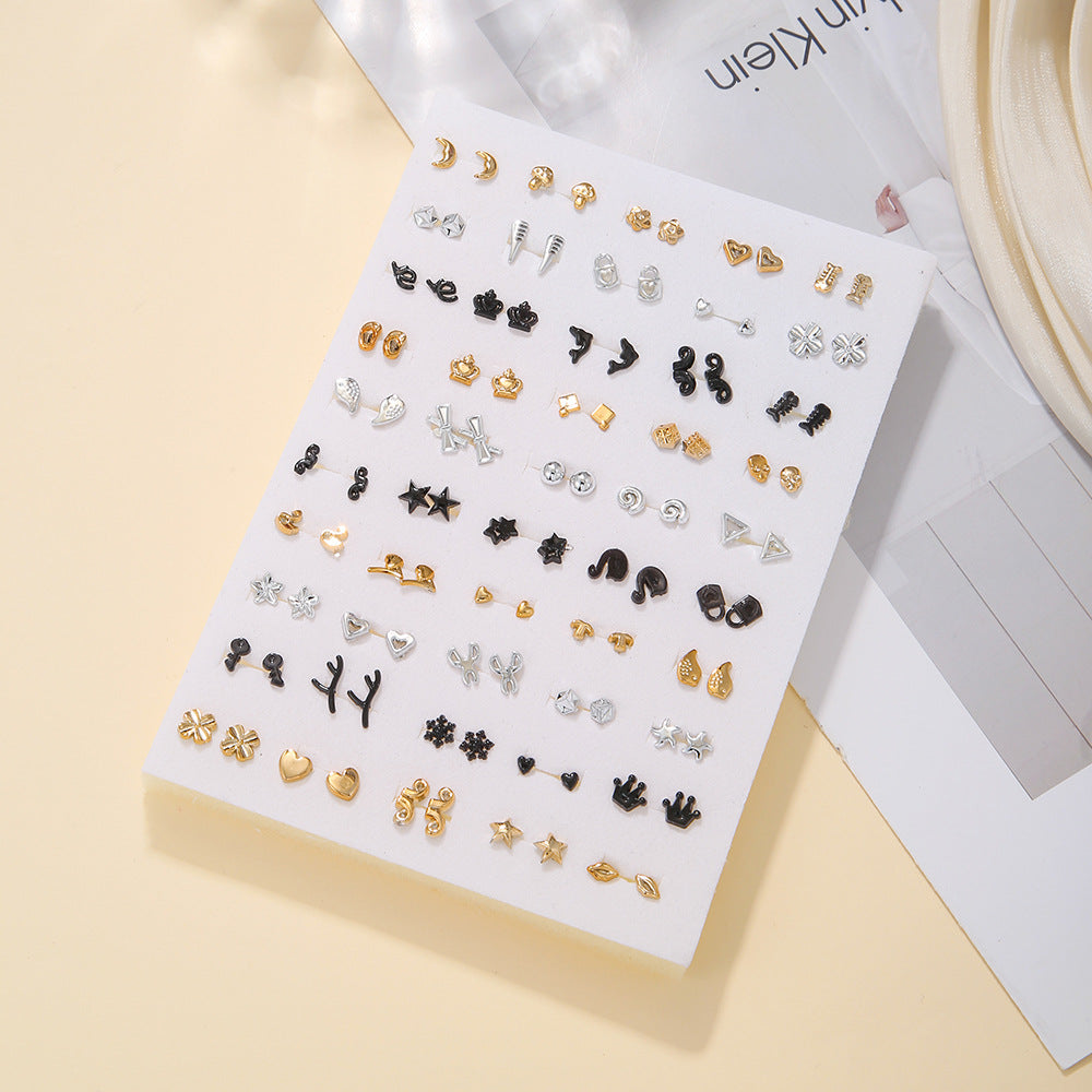 Fresh Pair Petite Female Creative Flower Stud Earrings