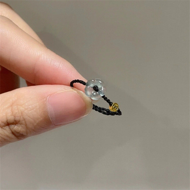 Unique Coin Braided Rope Female Design High Sense Rings