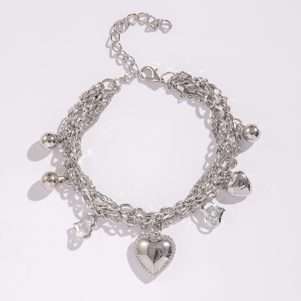 Hollow Ball Love Electroplated Gold Personalized Bracelet