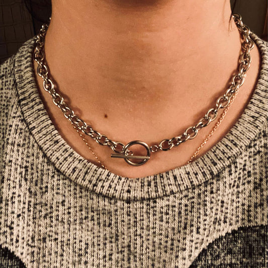 Ornament Exaggerated Personalized Thick Chain Street Shot Fashion Necklaces