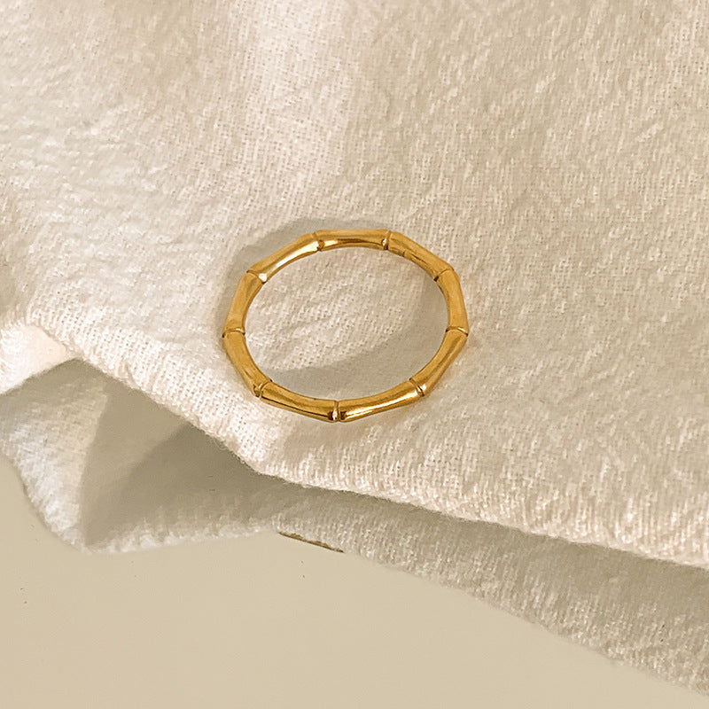 Affordable Luxury Fashion Titanium Steel Inlaid Rings