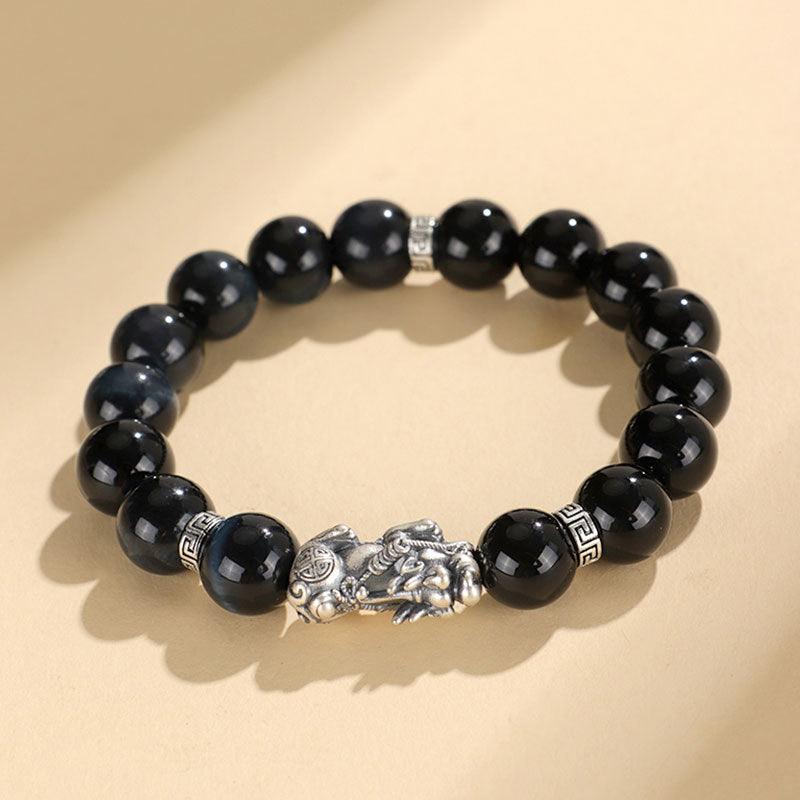 Brave Troops Black Agate National Fashion Personalized Bracelets